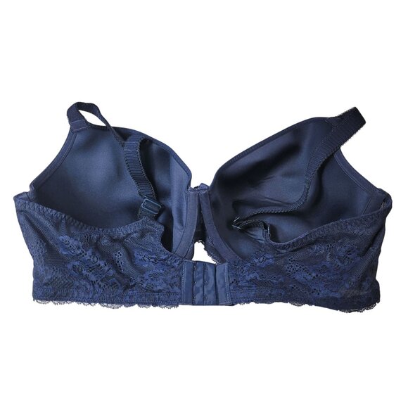 Panache Sculptresse Underwire Sasha Bra Blue 40FF Plunge Seamless Light Pad 9506 - Picture 5 of 11